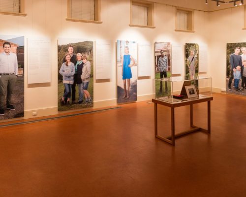 Image: Gallery with large photos of people